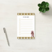 Takenlijst & Cocker Spaniel Hond met Pootpatroon Post-it® Notes (Kantoor)