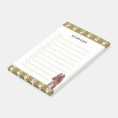 Takenlijst & Cocker Spaniel Hond met Pootpatroon Post-it® Notes (Schuin)
