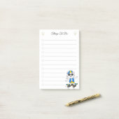 Takenlijst & Cute Skater Kat Post-it Notities Post-it® Notes (Op bureau)