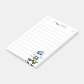 Takenlijst & Cute Skater Kat Post-it Notities Post-it® Notes (Schuin)