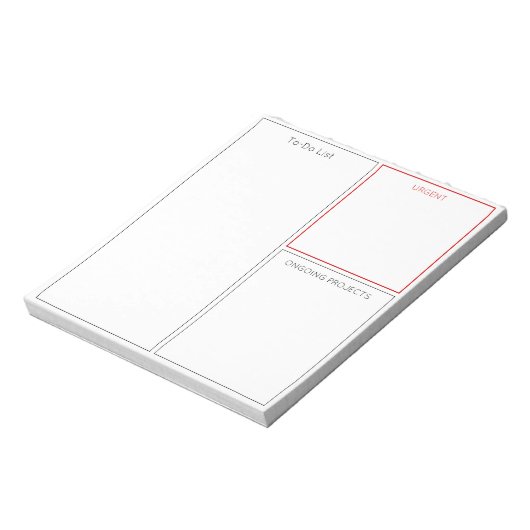 Takenlijst Dry Erase Whiteboard & Aangepaste Secti Notitieblok (Linkerzijde)