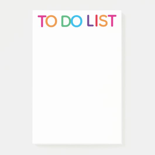 Takenlijst Fel Meerkleurig 4 x 6 Post-it® Notes (Voorkant)