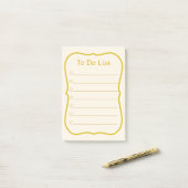 Takenlijst & Gouden Kader Post-it® Notes (Op bureau)