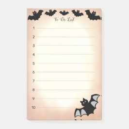 Takenlijst Halloween vliegende vleermuizen bij scr Post-it® Notes