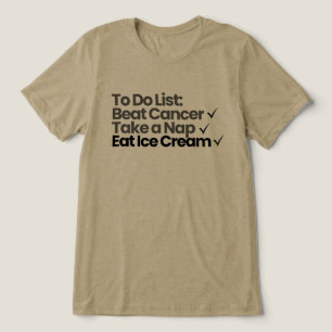 Takenlijst: kanker verslaan, een dutje doen, ijs e Tri-Blend shirt