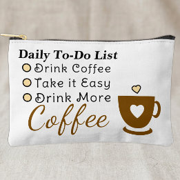 Takenlijst koffieliefhebbers wit bruin etui