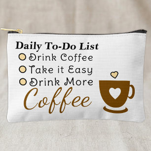 Takenlijst koffieliefhebbers wit bruin etui