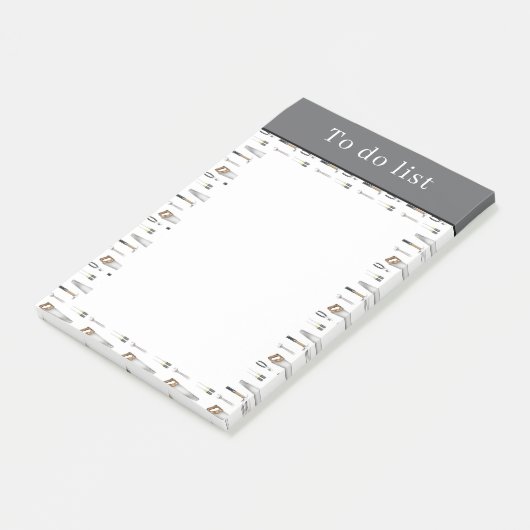 Takenlijst Met Gereedschap Post-it® Notes (Schuin)