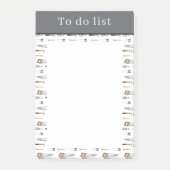 Takenlijst Met Gereedschap Post-it® Notes (Voorkant)