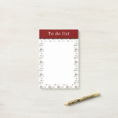 Takenlijst Met Gereedschap Post-it® Notes (Op bureau)