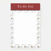 Takenlijst Met Gereedschap Post-it® Notes (Voorkant)