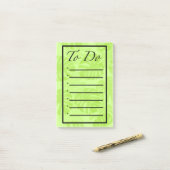 Takenlijst met Monstera Bladeren Post-it® Notes (Op bureau)