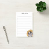 Takenlijst & Mooie Hond met Zonnebloemnotities Post-it® Notes (Kantoor)