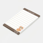 Takenlijst & Mooie Tabby Kat Post-it® Notes (Schuin)
