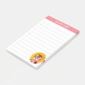 Takenlijst & Mopshond met Zonnebloem Post-its Post-it® Notes (Schuin)