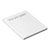takenlijst - Notitieblok van 40 pagina's (Schuin)