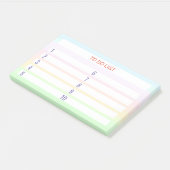 Takenlijst op Pastelkleuren Post-it® Notes (Schuin)