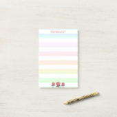 Takenlijst op zachte kleuren post-it® notes (Op bureau)
