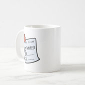 Takenlijst: Overleven Mug Koffiemok (Voorkant links)