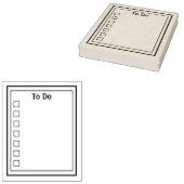 Takenlijst  rubberstempel (Gestempeld)