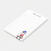 Takenlijst & Schattige Skater Kat Post-it® Notes (Schuin)