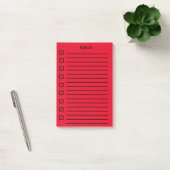 takenlijst Sticky Note Red 2 (Kantoor)