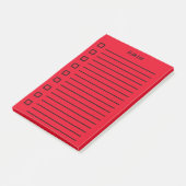 takenlijst Sticky Note Red 2 (Schuin)
