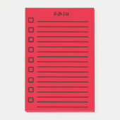 takenlijst Sticky Note Red 2 (Voorkant)