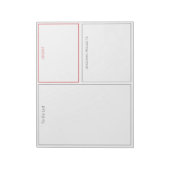 Takenlijst, Urgentielijst en Projectsecties Notitieblok (Linkerzijde)