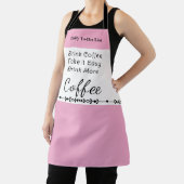 Takenlijst voor koffieliefhebbers wit roze schort (Insitu)