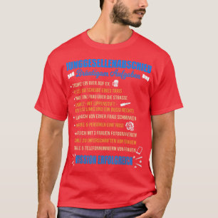 Takenlijst voor vrijgezellenfeest mannen bruidegom t-shirt