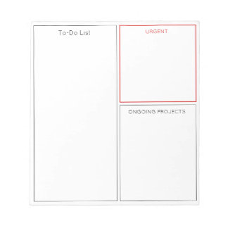 Takenlijst Whiteboard met verwijderbare stift en a Notitieblok