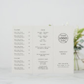 Takeout | Gray Logo Restaurant Takeaway Menu (Staand voorkant)
