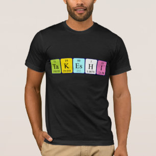 Takeshi periodiek systeem naam shirt