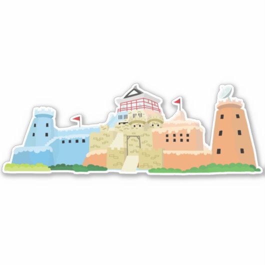 Takeshi's Castle Sticker (Voorkant)