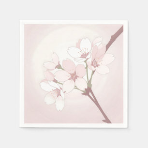 Taketaketent Minimalistische Japanse Kersenbloesem Servet