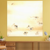 Takeuchi Seihō Een fijne dag tijdens het regenseiz Canvas Afdruk (Insitu (Woonkamer))