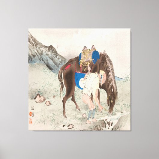 Takeuchi Seiho: Seihō jūni Fuji, PL.06 (1894) Canvas Afdruk (Voorkant)