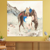 Takeuchi Seiho: Seihō jūni Fuji, PL.06 (1894) Canvas Afdruk (Insitu (Woonkamer))