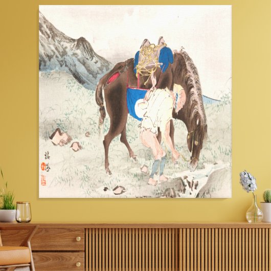 Takeuchi Seiho: Seihō jūni Fuji, PL.06 (1894) Canvas Afdruk (Insitu (Woonkamer))