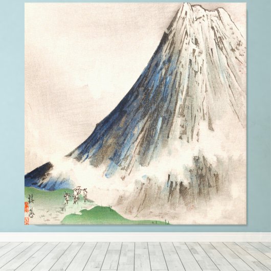 Takeuchi Seiho - Seihō jūni Fuji, PL.08 (1894) Canvas Afdruk (Insitu (Houten vloer))