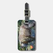 Takin, nationaal dier van Bhutan - Himalaya, Azië Bagagelabel (Voorkant verticaal)