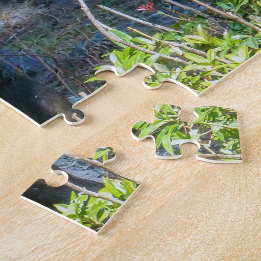 Takin, nationaal dier van Bhutan - Himalaya, Azië Legpuzzel (Zijkant)