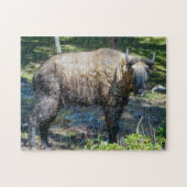 Takin, nationaal dier van Bhutan - Himalaya, Azië Legpuzzel (Horizontaal)