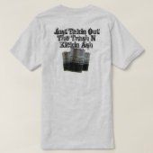 Takin Out The Trash Drum BBQ Rokers T-shirt (Design achterkant)