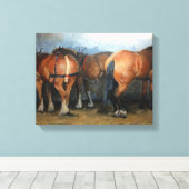 Taking a Break - Chertsey Show 2012 Canvas Afdruk (Insitu (Houten vloer))