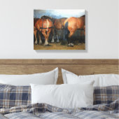 Taking a Break - Chertsey Show 2012 Canvas Afdruk (Insitu (Slaapkamer))