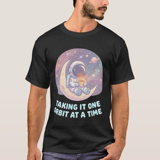 Taking It One Step at a Time Astronaut Men T-Shirt (Voorkant)