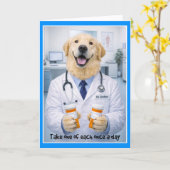 Taking Pills Get Well Card PA-1 Kaart (Gele Bloem)