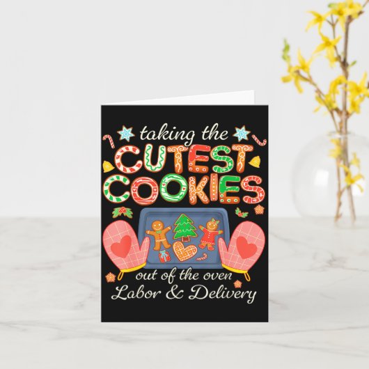 Taking The Cutest Cookies Out Of The Oven Labor An Kaart (Gele Bloem)